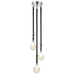 Bellissima Multi-Light Pendant - Black / Chrome