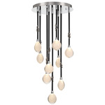 Bellissima Multi-Light Pendant - Black / Chrome