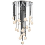 Bellissima Multi-Light Pendant - Black / Chrome