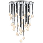 Bellissima Multi-Light Pendant - Black / Chrome