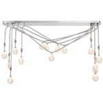 Bellissima Linear Multi-Light Chandelier - Silver / Chrome