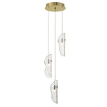 Sorrento Round Multi Light Pendant - Gold / Clear