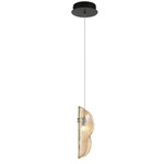 Sorrento Pendant - Black / Amber