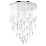 Sorrento Round Multi Light Chandelier - Chrome / Clear
