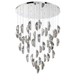 Sorrento Round Multi Light Chandelier - Chrome / Smoke
