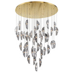 Sorrento Round Multi Light Chandelier - Gold / Smoke