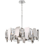Castellana Chandelier - Chrome / Crystal