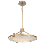 Raffinato Chandelier - Brushed Gold / Clear