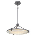 Raffinato Chandelier - Gun Metal / Clear