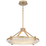 Raffinato Chandelier - Brushed Gold / Clear
