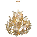 Brindisi Chandelier - Gold Leaf