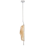Savona Pendant - Chrome / Amber