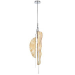 Savona Chandelier - Chrome / Amber