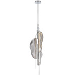 Savona Chandelier - Chrome / Smoke