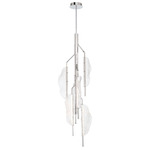 Savona Chandelier - Chrome / Clear