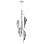 Savona Chandelier - Chrome / Smoke