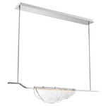 Savona Linear Chandelier - Chrome / Clear