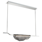 Savona Linear Chandelier - Chrome / Smoke