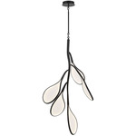Volare Chandelier - Gun Metal / White