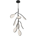 Volare Chandelier - Gun Metal / White