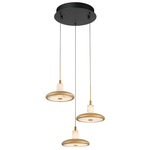 Mantova Round Multi Light Chandelier - Matte Black / Alabaster