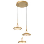 Mantova Round Multi Light Chandelier - Painted Antique Brass / Alabaster
