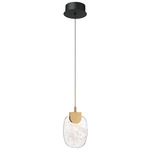 Castelo Pendant - Matte Black / Clear