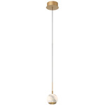 Baveno Pendant - Painted Antique Brass / Alabaster