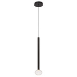 Soffio Pendant - Black / Clear