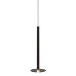 Piatto Pendant - Black / Frosted