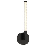 Volterra Wall Light - Matte Black / Clear