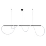 Flow Pipe Static White / Warm Dim Suspension - Black