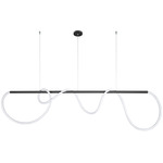 Flow Pipe Static White / Warm Dim Suspension - Black