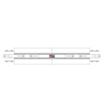 Trutrack Trim Magnetic 2-Circuit Recessed Track Center Feed - White