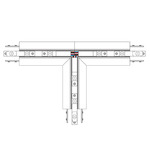 Trutrack Trim Magnetic 2-Circuit Recessed Track T Shape Feed - White