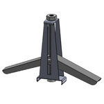 Trutrack Trim Magnetic 2-Circuit Recessed Track Toggle Bolt - Black
