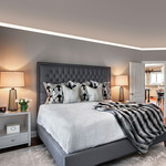 Verge Wall Warm Dim Plaster-In System - White