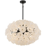 Audrey Pendant - Matte Black / White