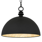 Braylon Pendant - Matte Black / Capiz