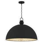 Braylon Pendant - Matte Black / Capiz