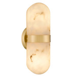 Bree Wall Sconce - Brushed Gold / Alabaster