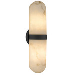 Bree Wall Sconce - Matte Black / Alabaster