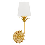 Dorothea Wall Sconce - Gold Leaf / Opal Etched