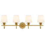 Dorothea Bathroom Vanity Light - Gold Leaf / Opal Etched