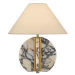 Eliana Table Lamp - Brushed Gold / White