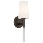 Eloura Wall Sconce - Iron Gate / Opal Etched