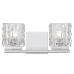 Estelle Bathroom Vanity Light - Polished Chrome / Crystal