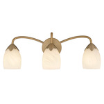 Jacobs Bathroom Vanity Light - Bronze Gold / Alabaster