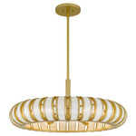 Knight Pendant - Soft Gold / Capiz