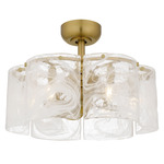 Maisie Fandelier - Brushed Gold / White Swirl